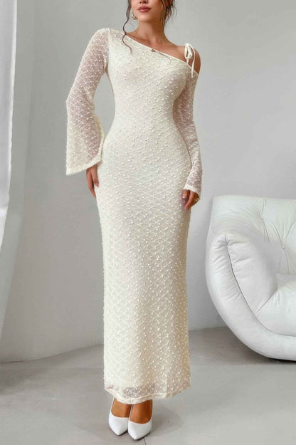 Off Shoulder Long Sleeve Dress