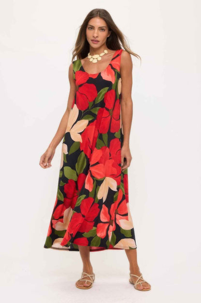 Short Sleeve Tank Long Dress