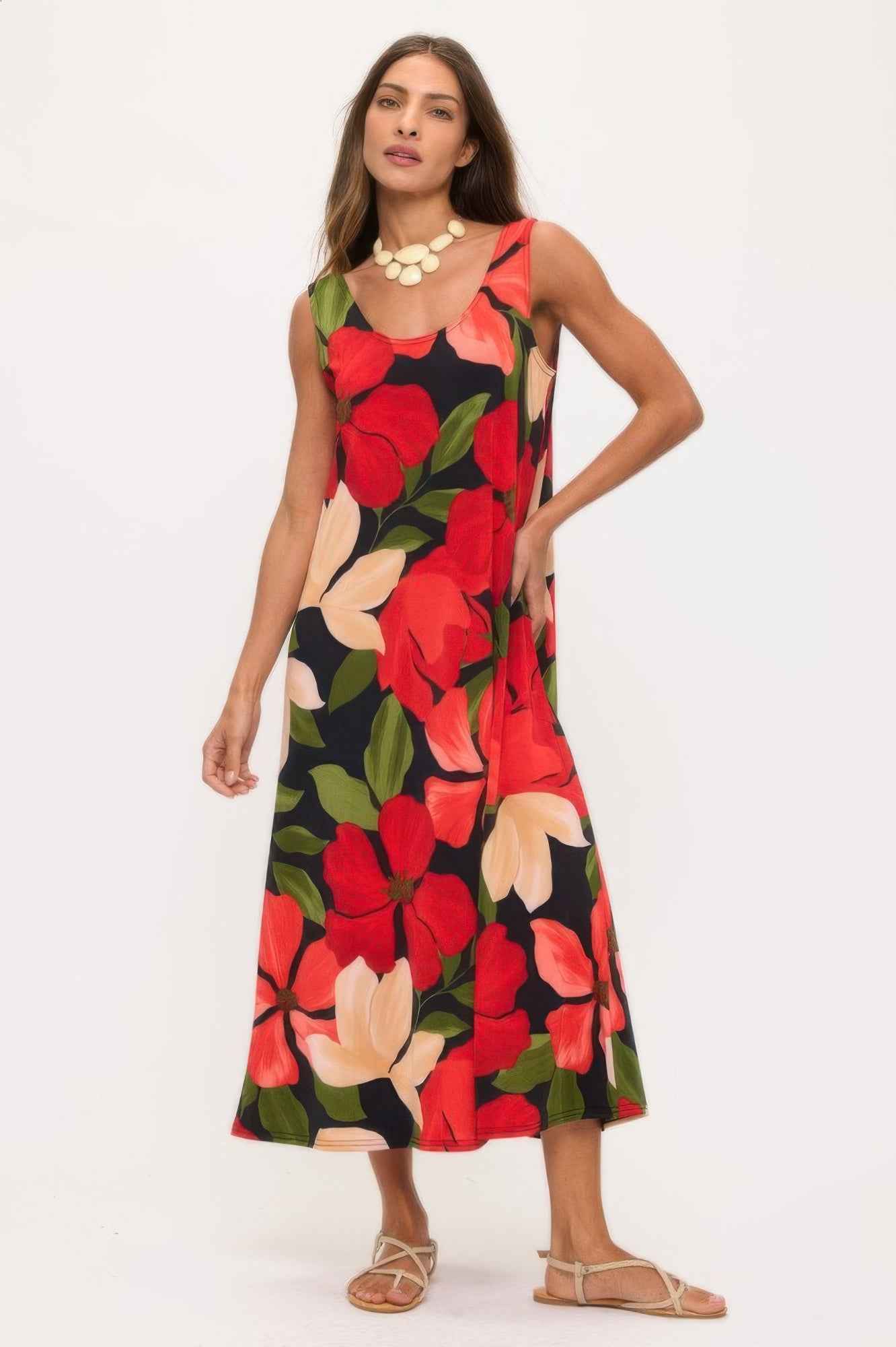 Short Sleeve Tank Long Dress