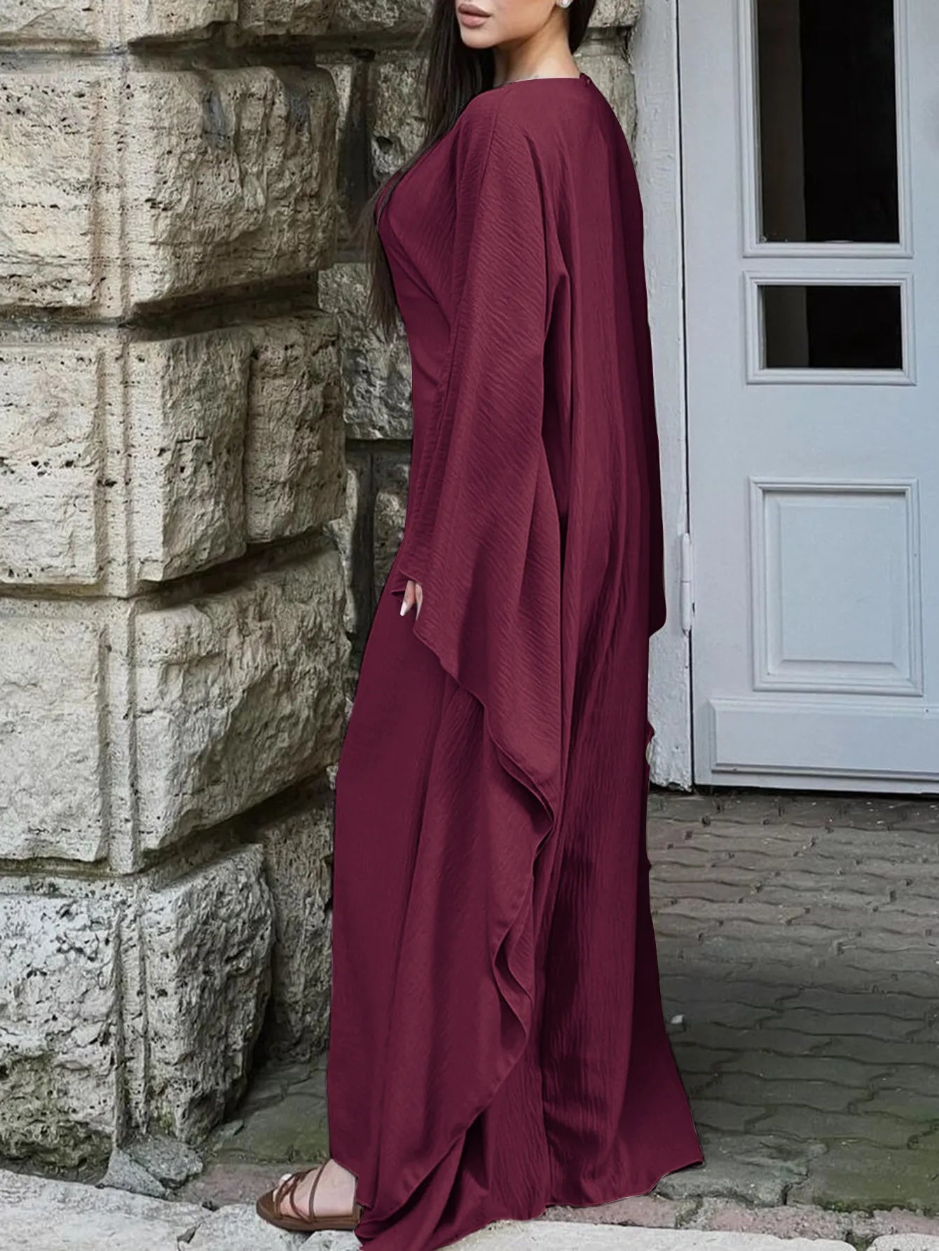 Maxi Dress with Sleeves - The Nicole - Tayan Dress Co.
