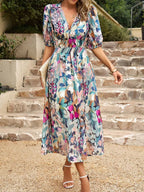 Printed Midi Dress - The Nicole - Tayan Dress Co.