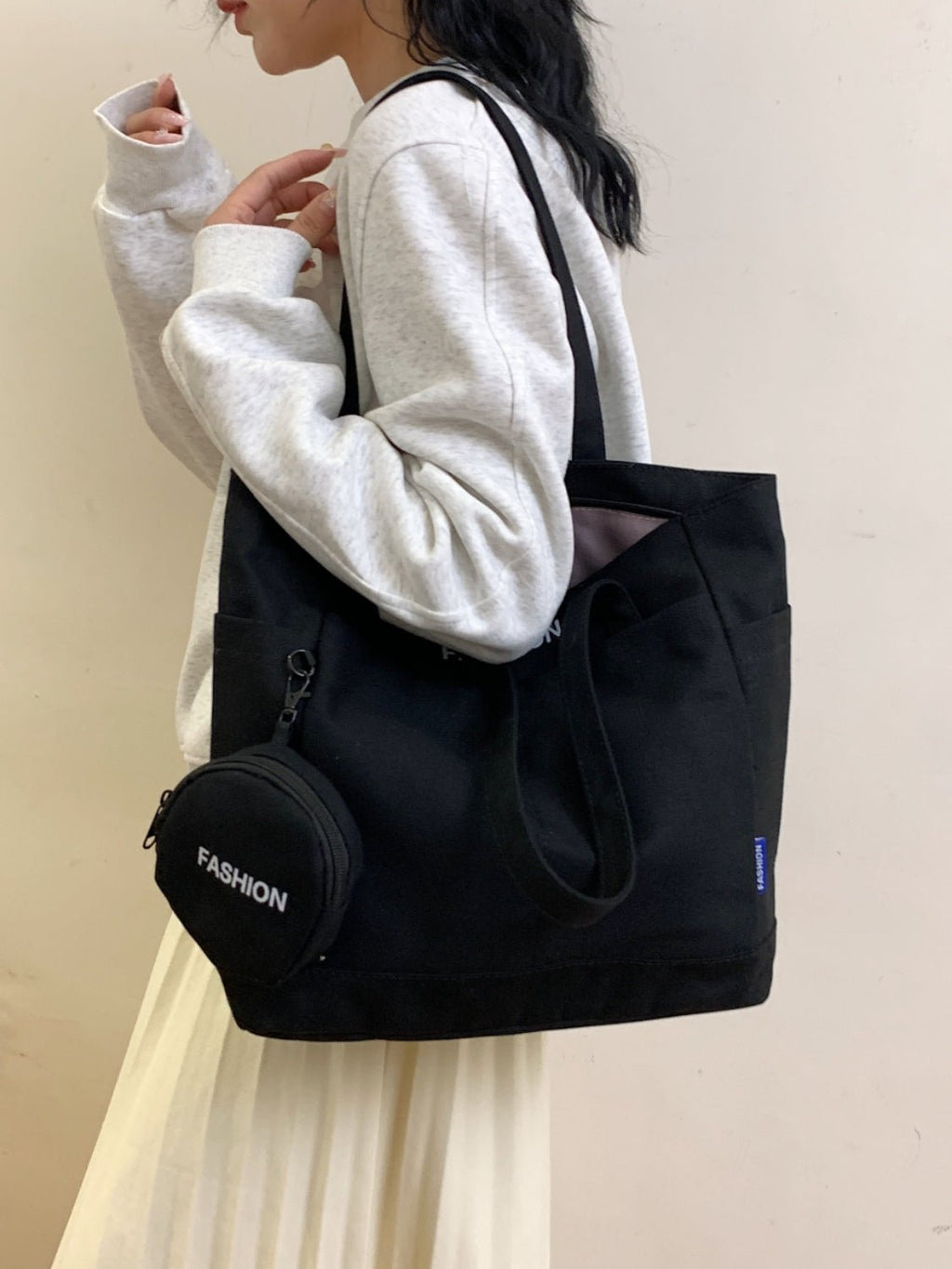 Canvas Tote Bag with Pouch - TNT Dress Co.