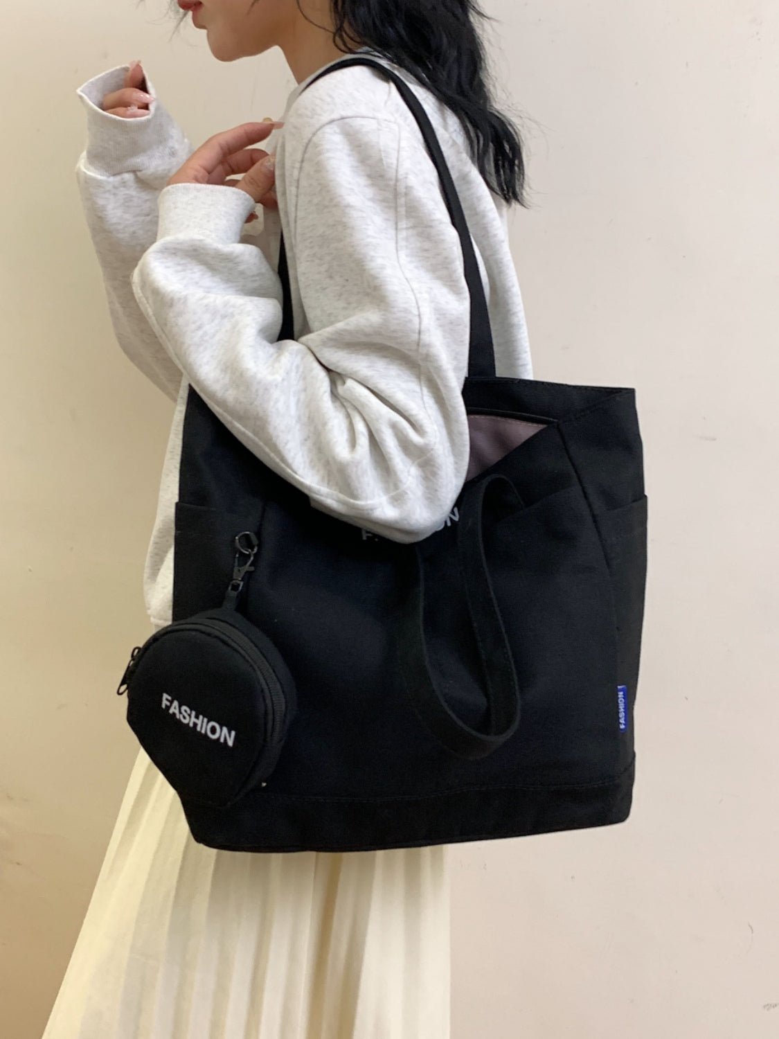 Canvas Tote Bag with Pouch - TNT Dress Co.