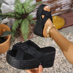 Platform Wedge Sandals - The Nicole - Tayan Dress Co.