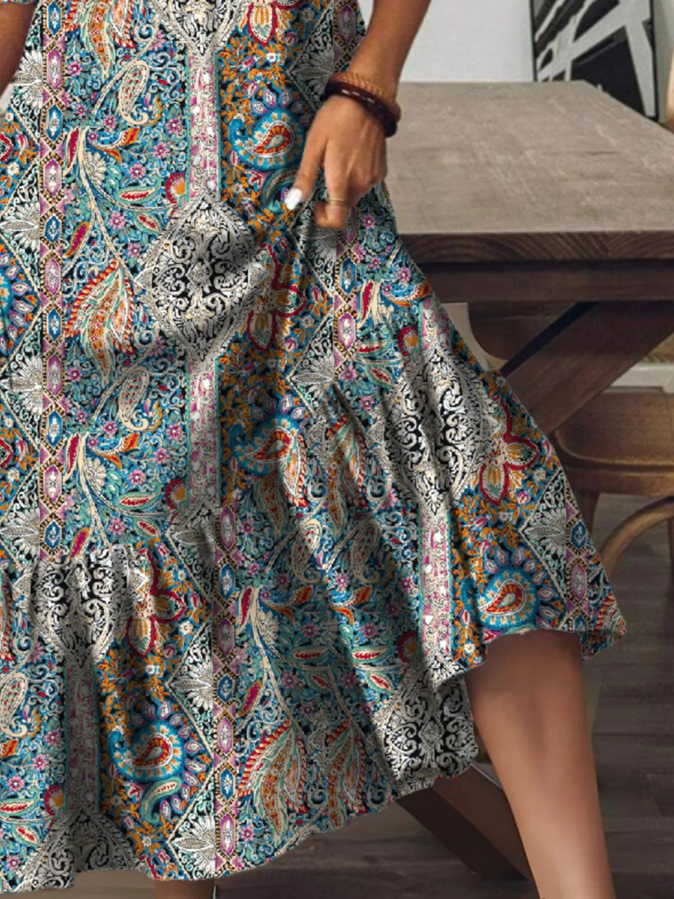V - Neck Midi Dress - The Nicole - Tayan Dress Co.