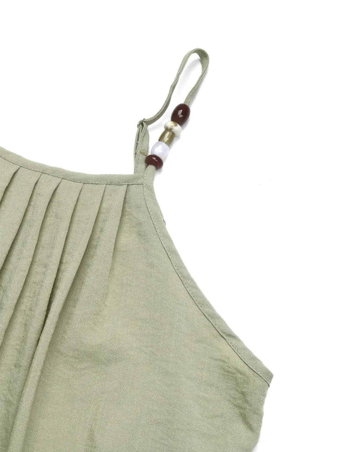 Pleated Adjustable Strap Cami Dress - TNT Dress Co.