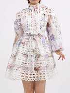 Mini Dress with Balloon Sleeves - The Nicole - Tayan Dress Co.