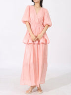 Mid Sleeve Maxi Dress - The Nicole - Tayan Dress Co.