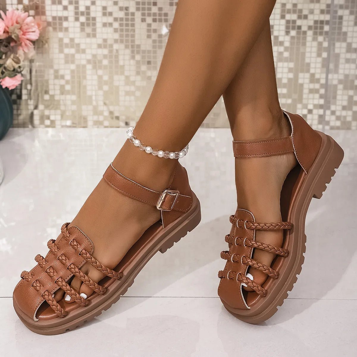 Ankle Strap Sandals - The Nicole - Tayan Dress Co.