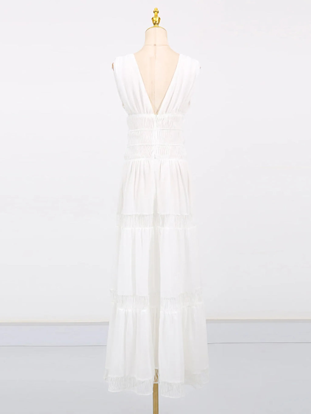 V - Neck Sleeveless Maxi Dress - The Nicole - Tayan Dress Co.