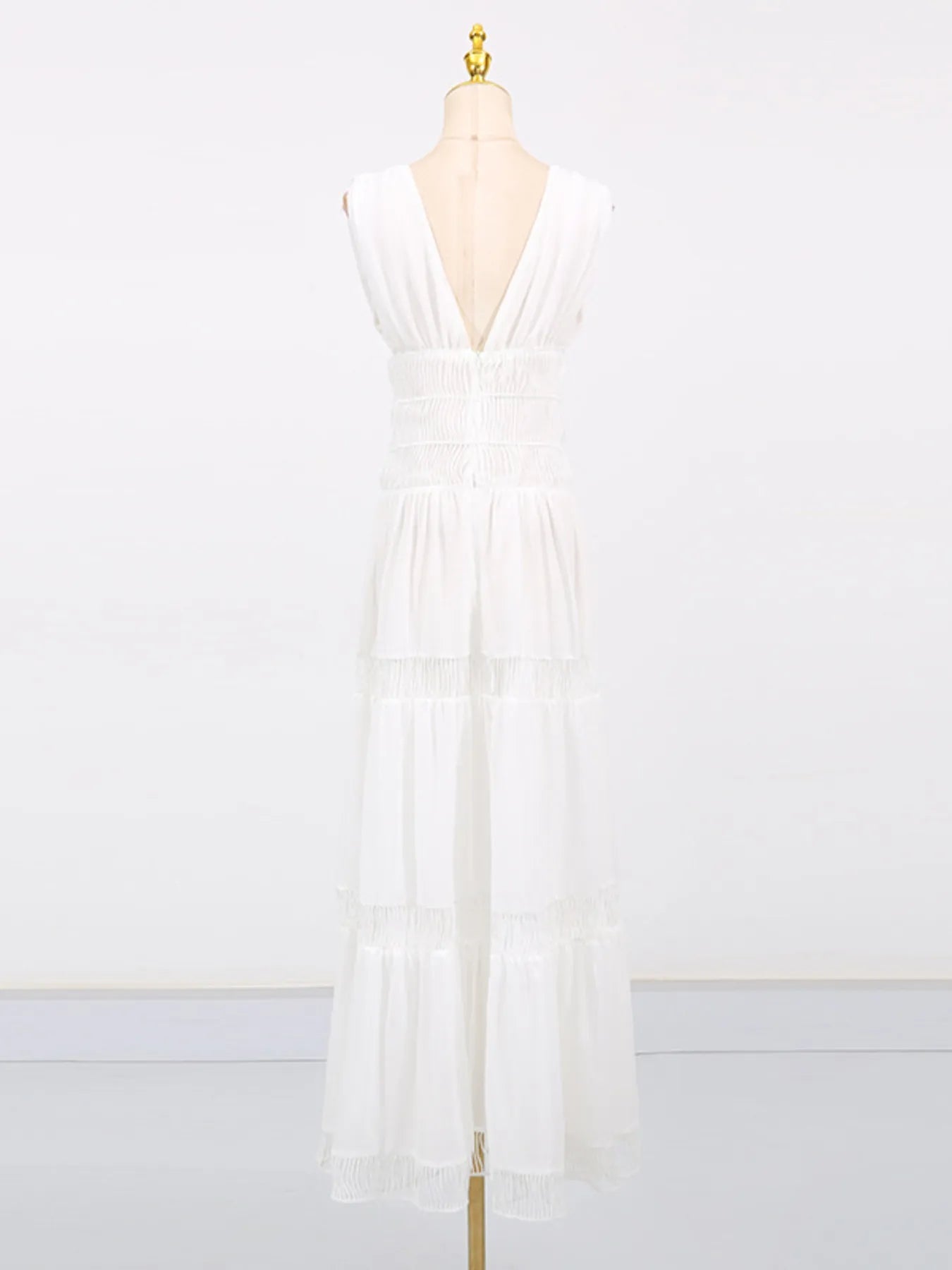 V - Neck Sleeveless Maxi Dress - The Nicole - Tayan Dress Co.