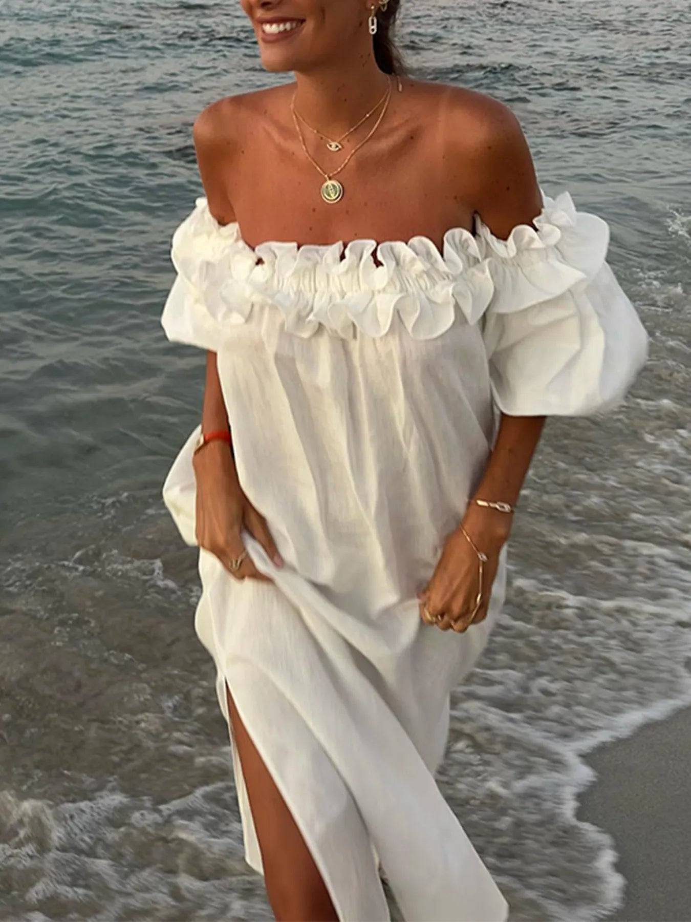 Off - Shoulder Dress - The Nicole - Tayan Dress Co.