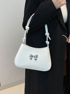 Bow - Detail PU Leather Knotted Strap Handbag - TNT Dress Co.