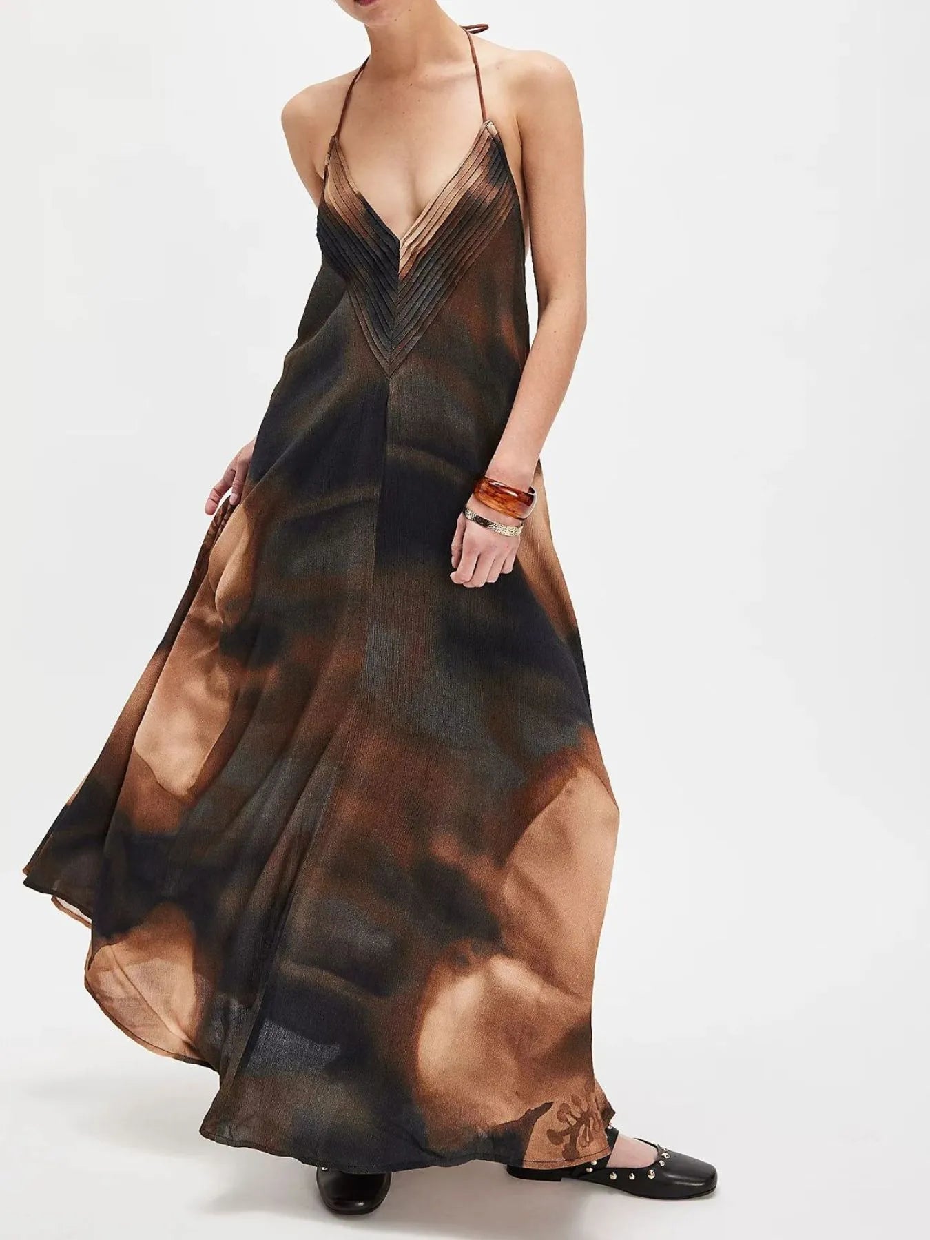 Halter Neck Maxi Dress - The Nicole - Tayan Dress Co.