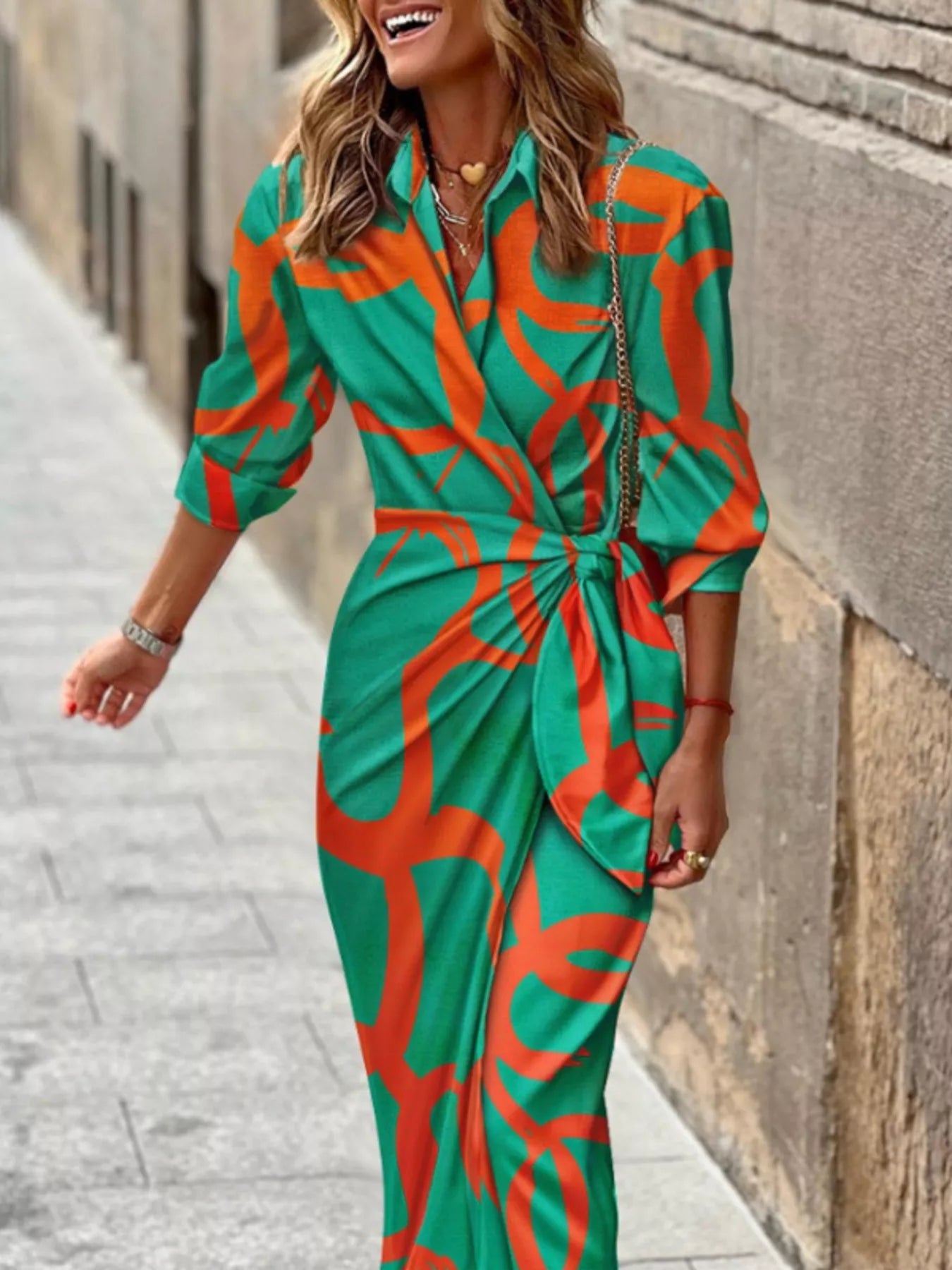 Collared Neck Shirt Dress - The Nicole - Tayan Dress Co.