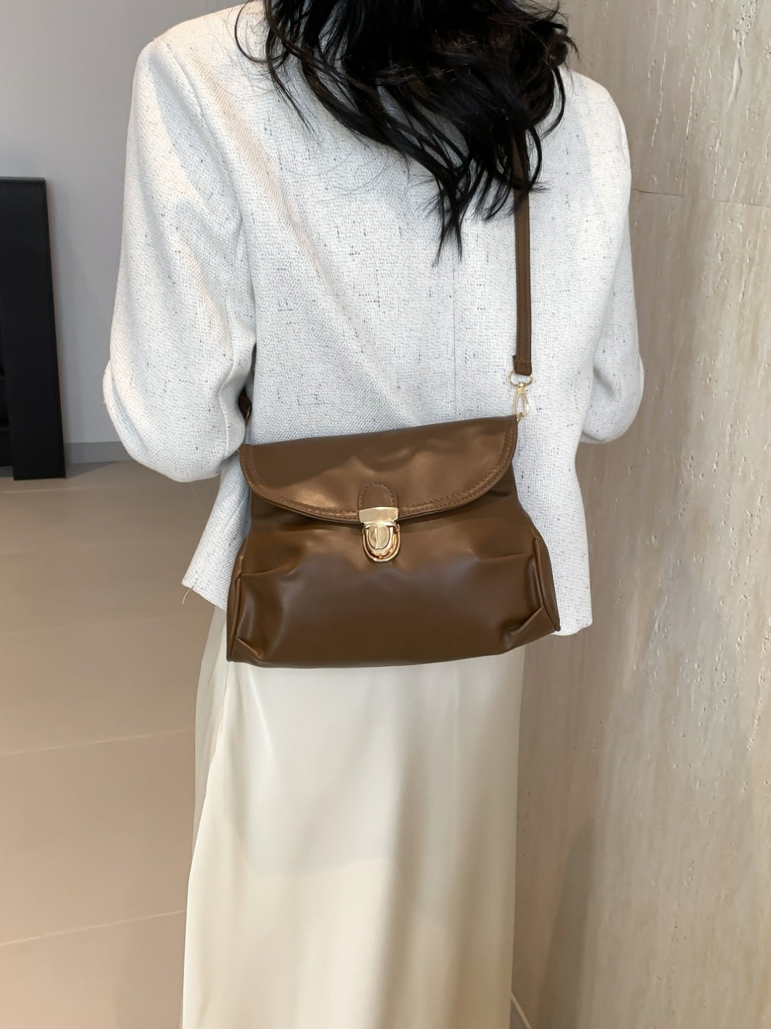 PU Leather Adjustable Strap Crossbody Bag - TNT Dress Co.