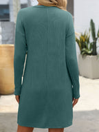 Striped Long Sleeve Mini Dress - TNT Dress Co.