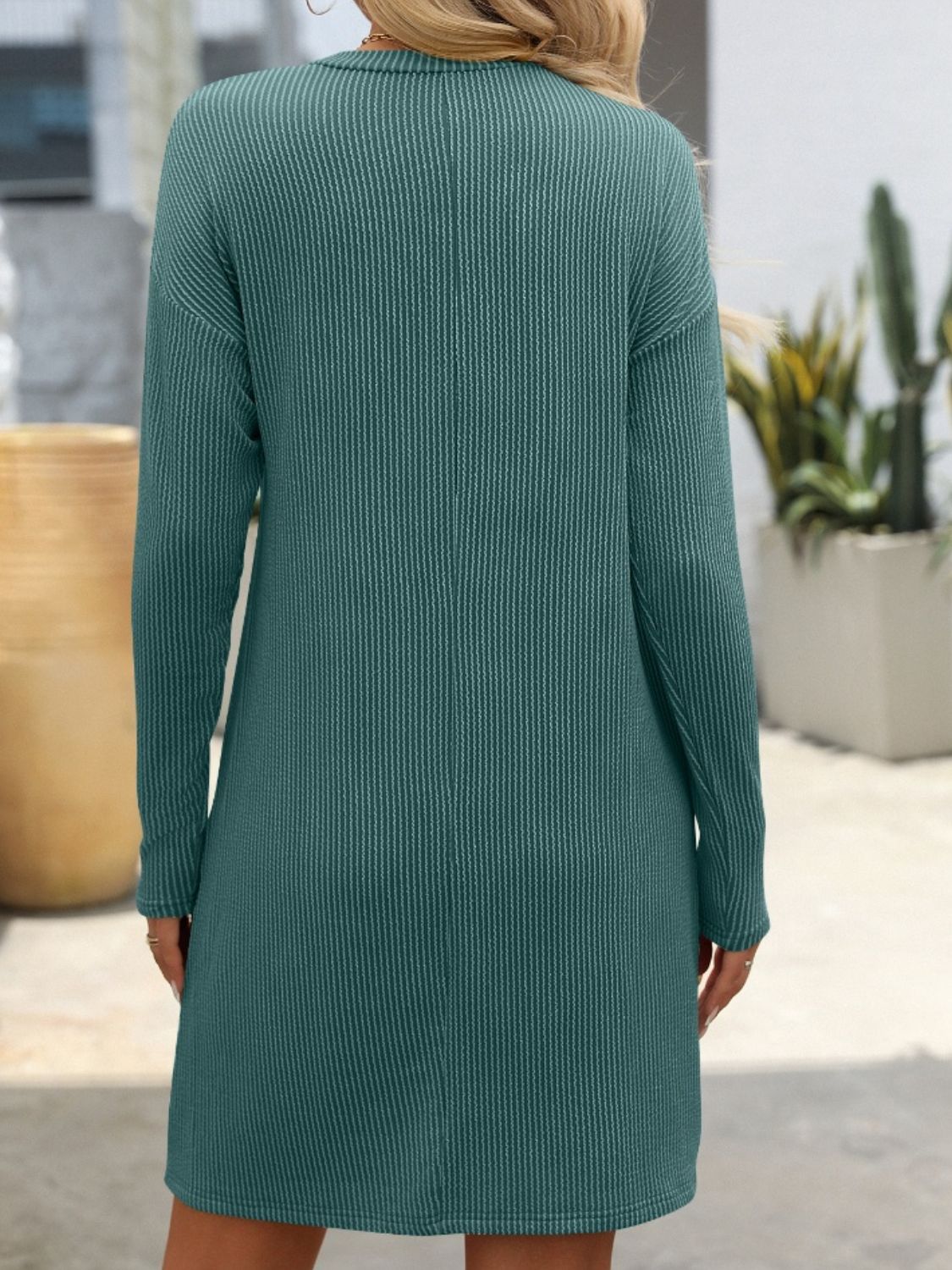 Striped Long Sleeve Mini Dress - TNT Dress Co.
