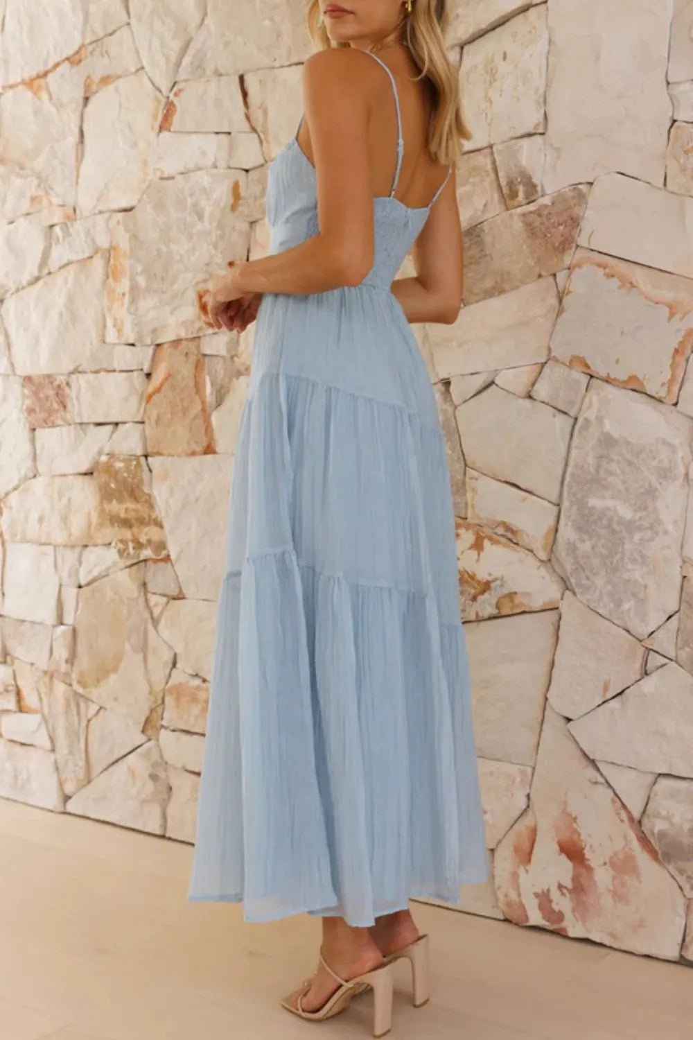 Smocked Back Midi Cami Dress - TNT Dress Co.