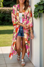 Printed Open Front Cover Up - TNT Dress Co.