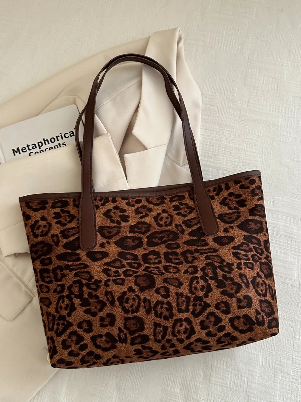 Leopard Tote Bag - The Nicole - Tayan Dress Co.
