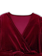 Velvet Wrap Dress