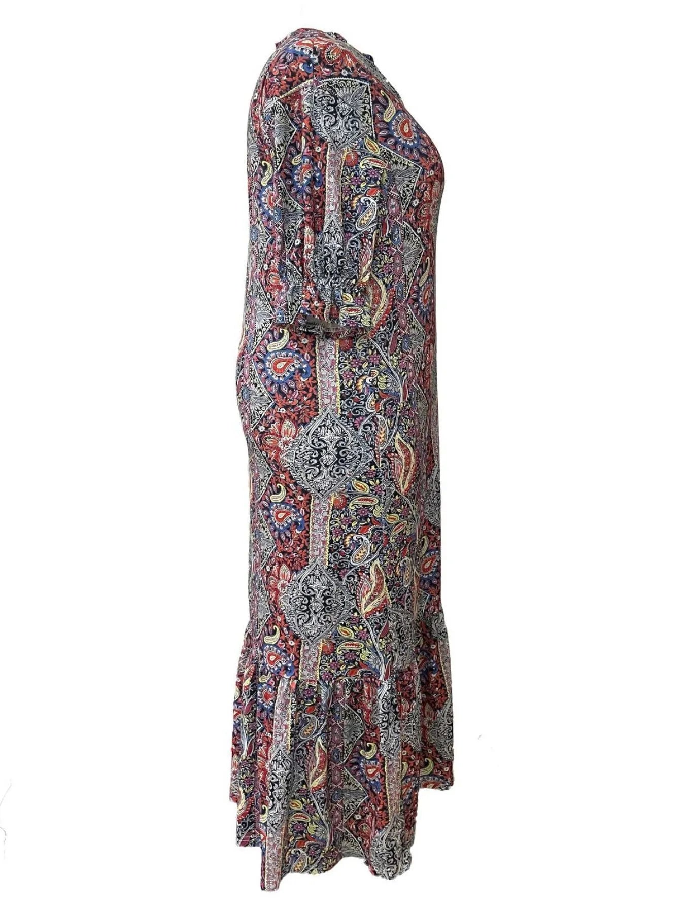 Ruffle Hem Midi Dress - The Nicole - Tayan Dress Co.