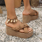 Platform Wedge Sandals - The Nicole - Tayan Dress Co.