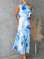 Shoulder Dress with Slit - The Nicole - Tayan Dress Co.