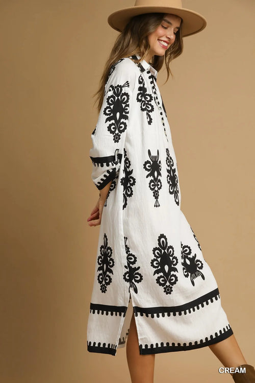 Abstract Print Dress - The Nicole - Tayan Dress Co.