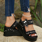 Open Toe Platform Sandals - The Nicole - Tayan Dress Co.