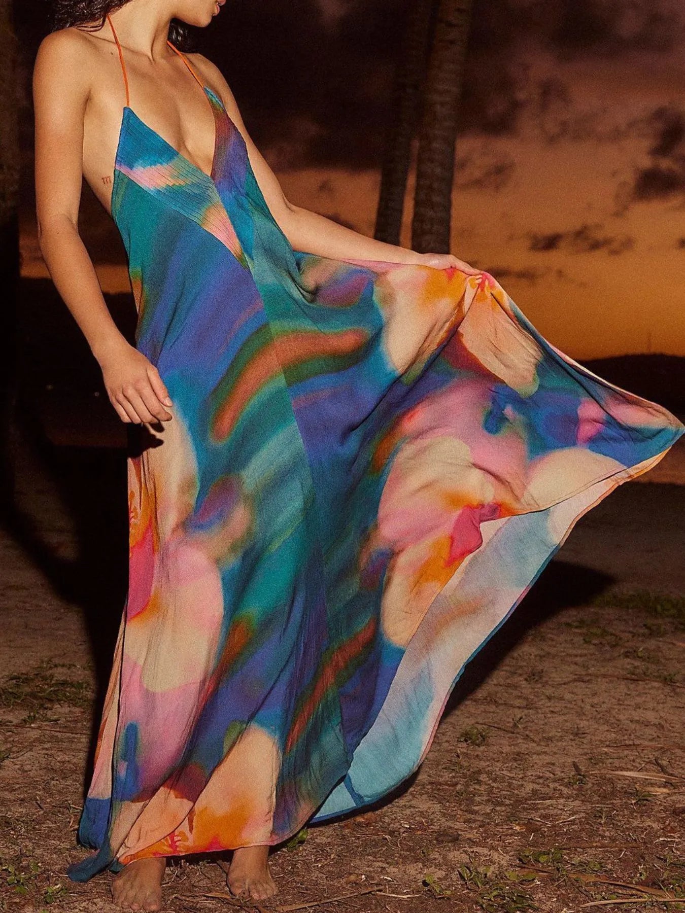 Halter Neck Maxi Dress - The Nicole - Tayan Dress Co.