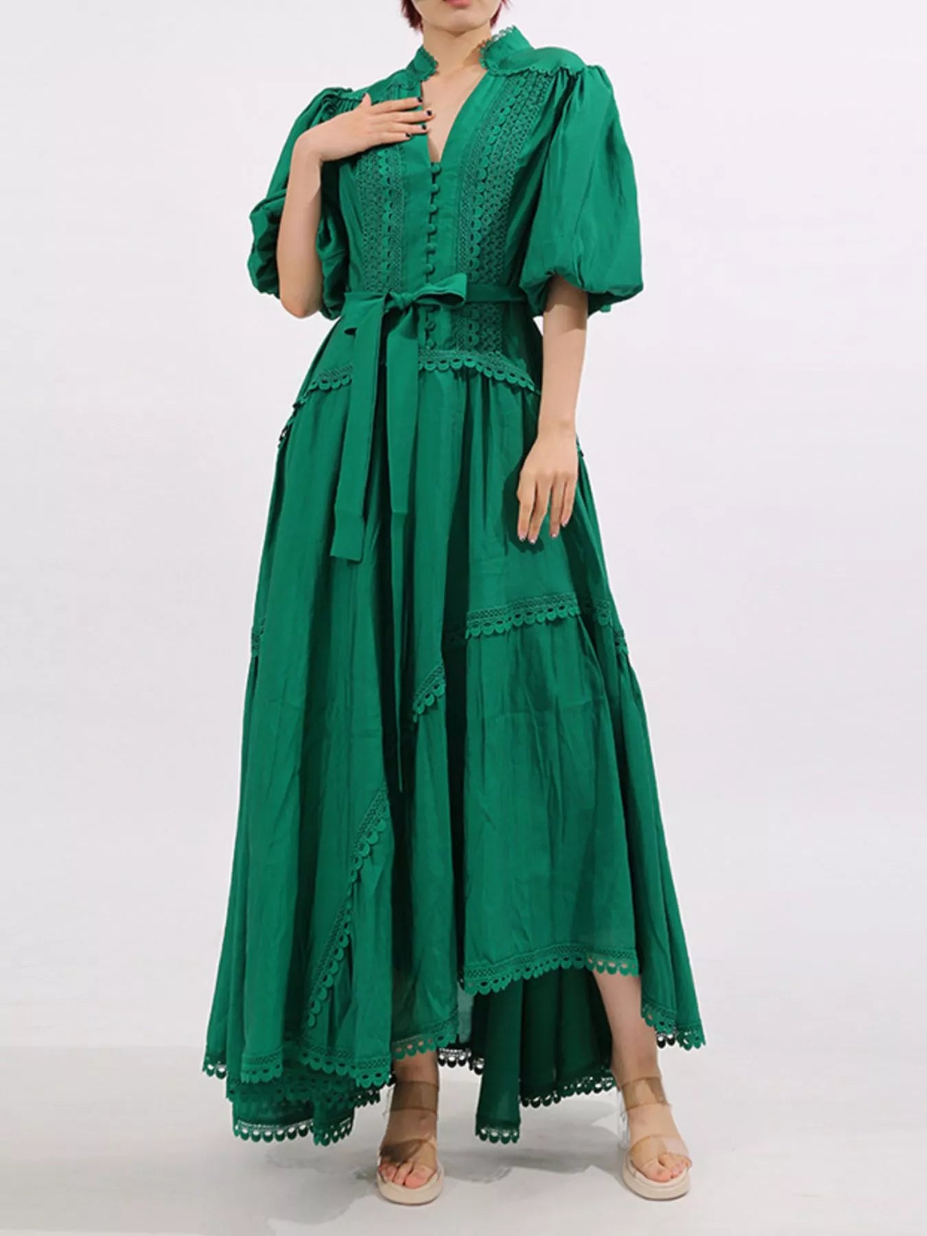 Mid Sleeve Maxi Dress - The Nicole - Tayan Dress Co.