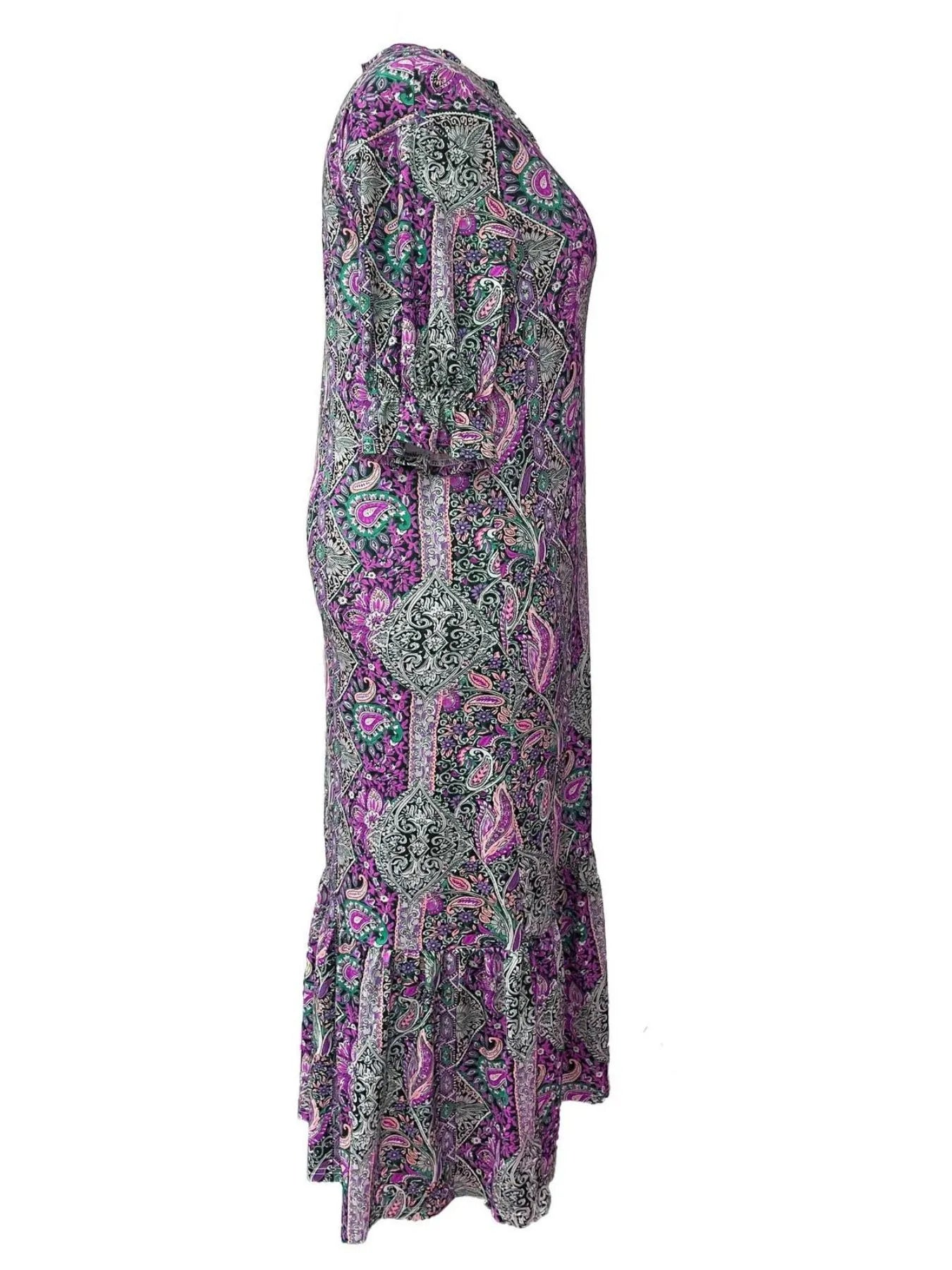 Ruffle Hem Midi Dress - The Nicole - Tayan Dress Co.