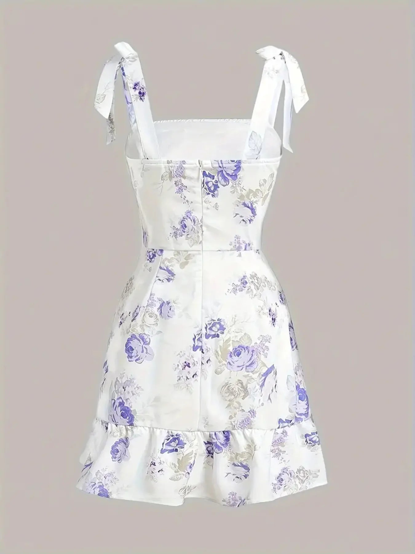 Ruffled Tie - Strap Mini Dress - The Nicole - Tayan Dress Co.