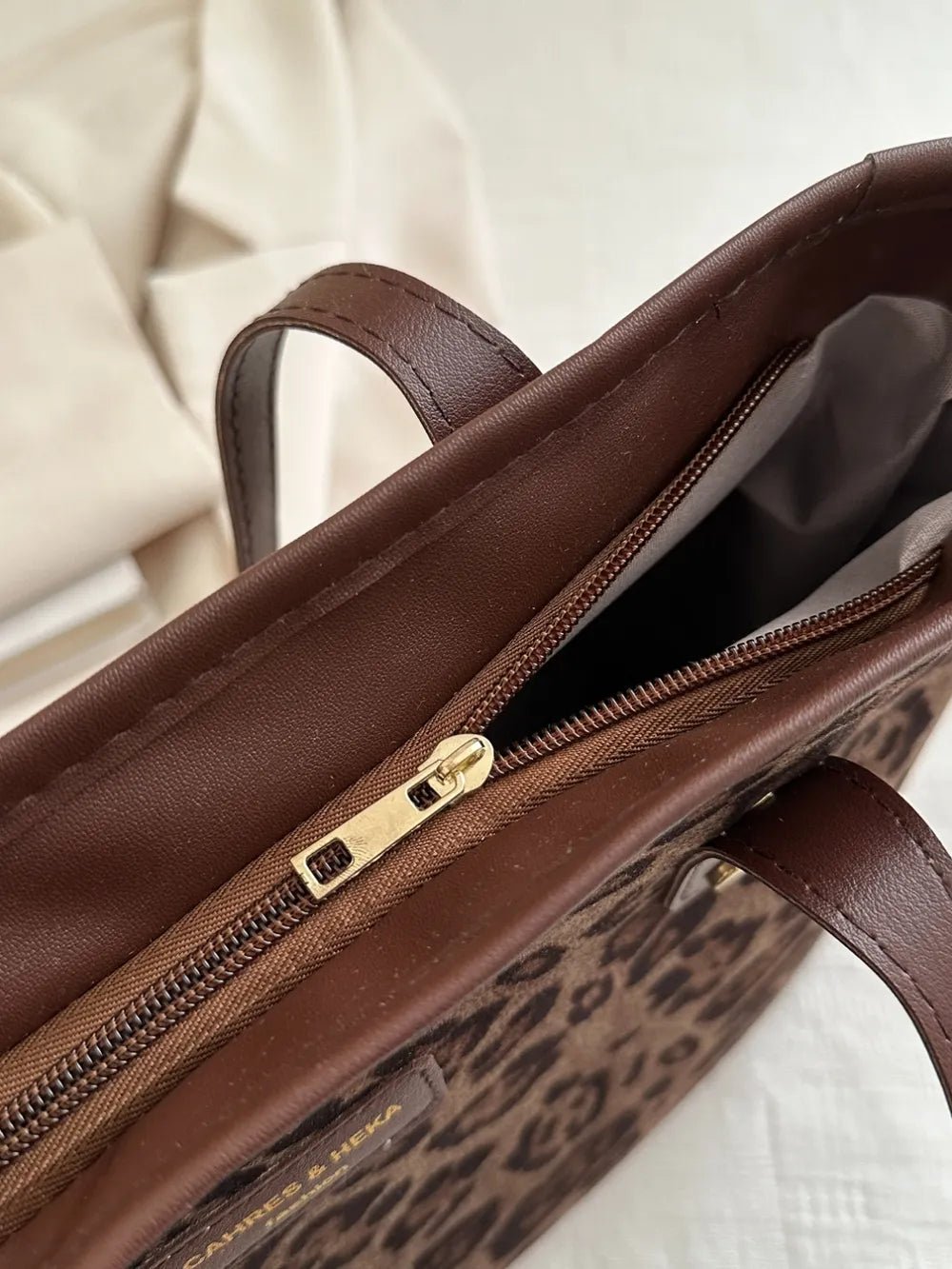 Leopard Tote Bag - The Nicole - Tayan Dress Co.