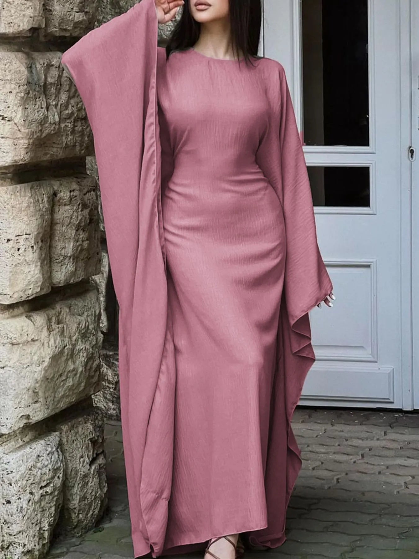 Maxi Dress with Sleeves - The Nicole - Tayan Dress Co.
