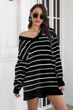 V - Neck Sweater Dress - The Nicole - Tayan Dress Co.
