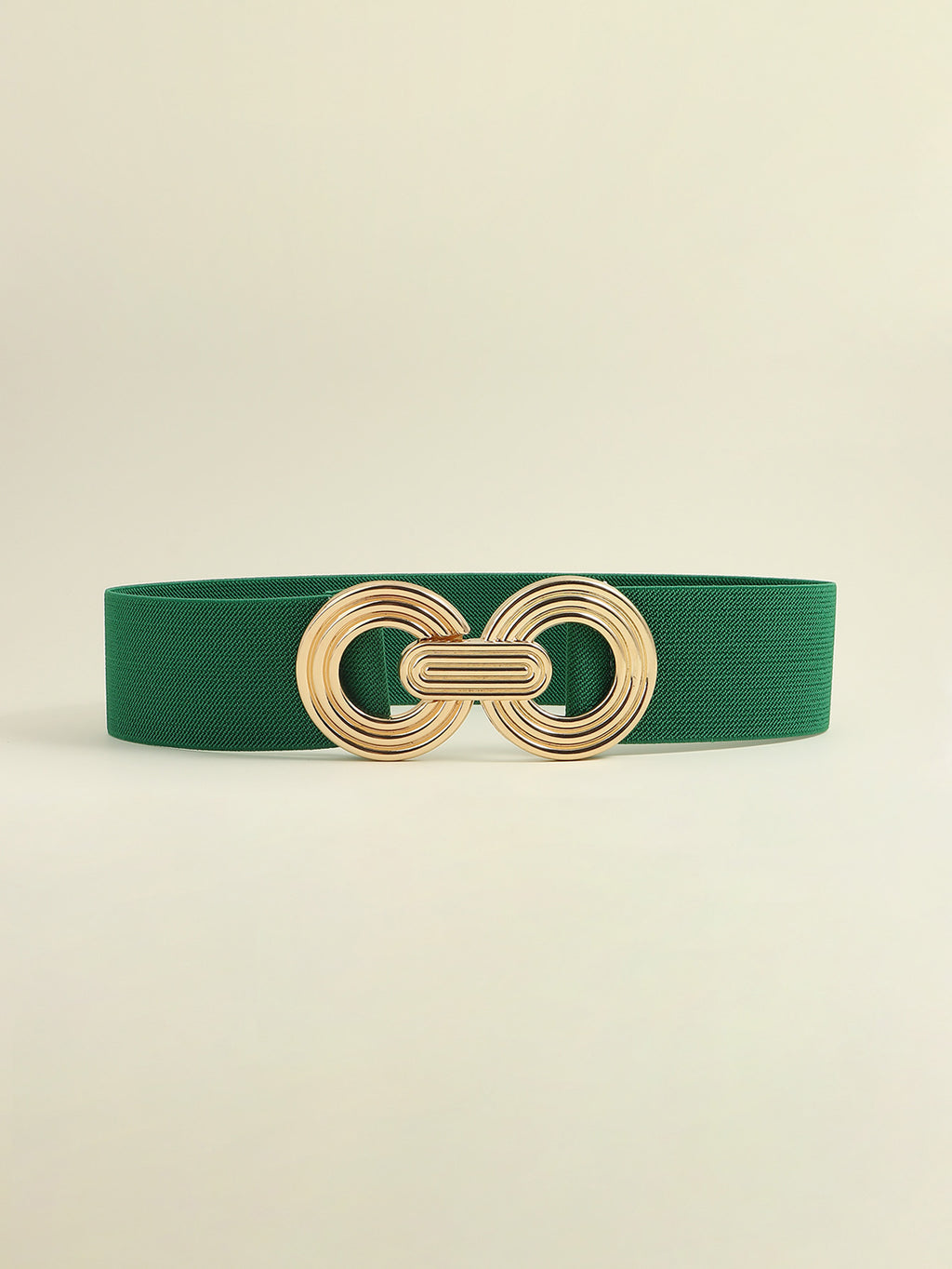 Geometric Buckle Elastic Wide Belt - TNT Dress Co.