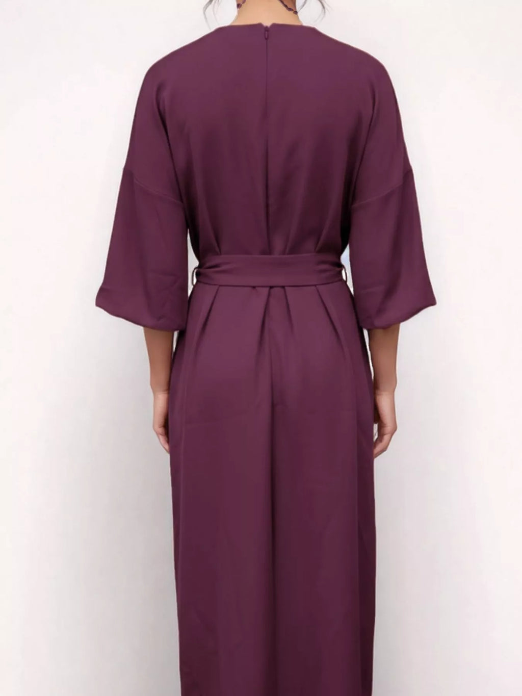 Round Neck Sleeve Dress - The Nicole - Tayan Dress Co.