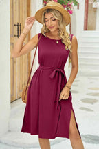 Round Neck Sleeveless Dress