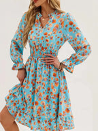 Long Sleeve Ruffle Dress - The Nicole - Tayan Dress Co.