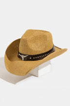 Straw Western Cowboy Hat - The Nicole - Tayan Dress Co.