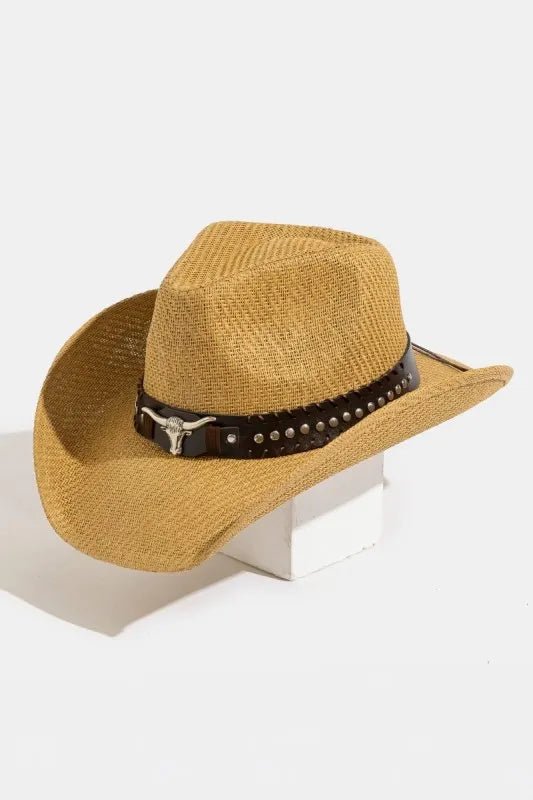 Straw Western Cowboy Hat - The Nicole - Tayan Dress Co.