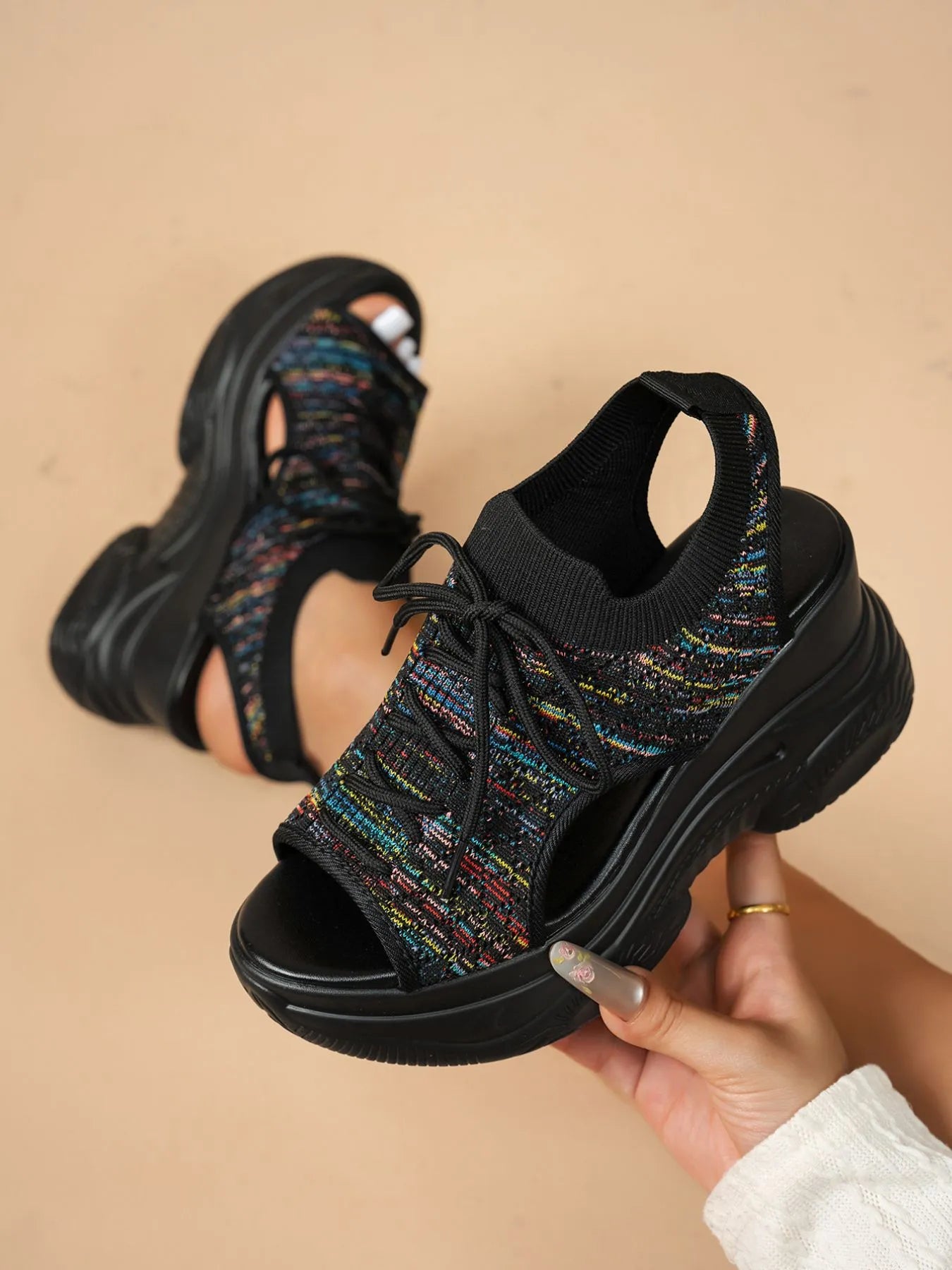 Platform Wedge Sandals - The Nicole - Tayan Dress Co.