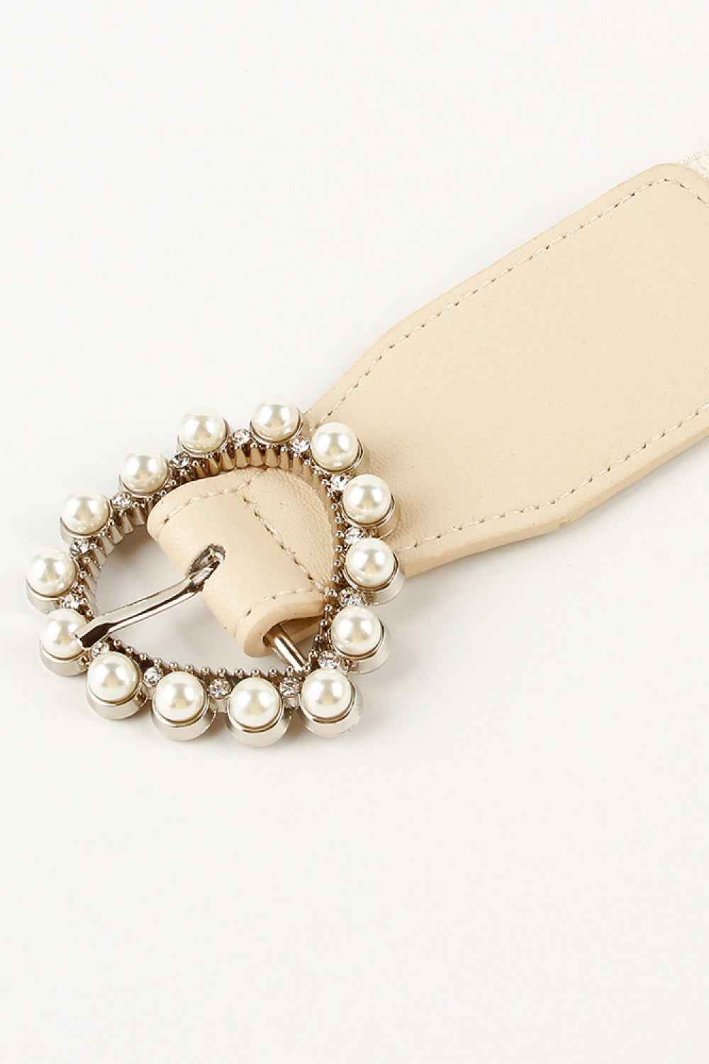 Pearl Heart Buckle Belt