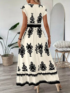 V - Neck Ruffled Sleeve Dress - The Nicole - Tayan Dress Co.