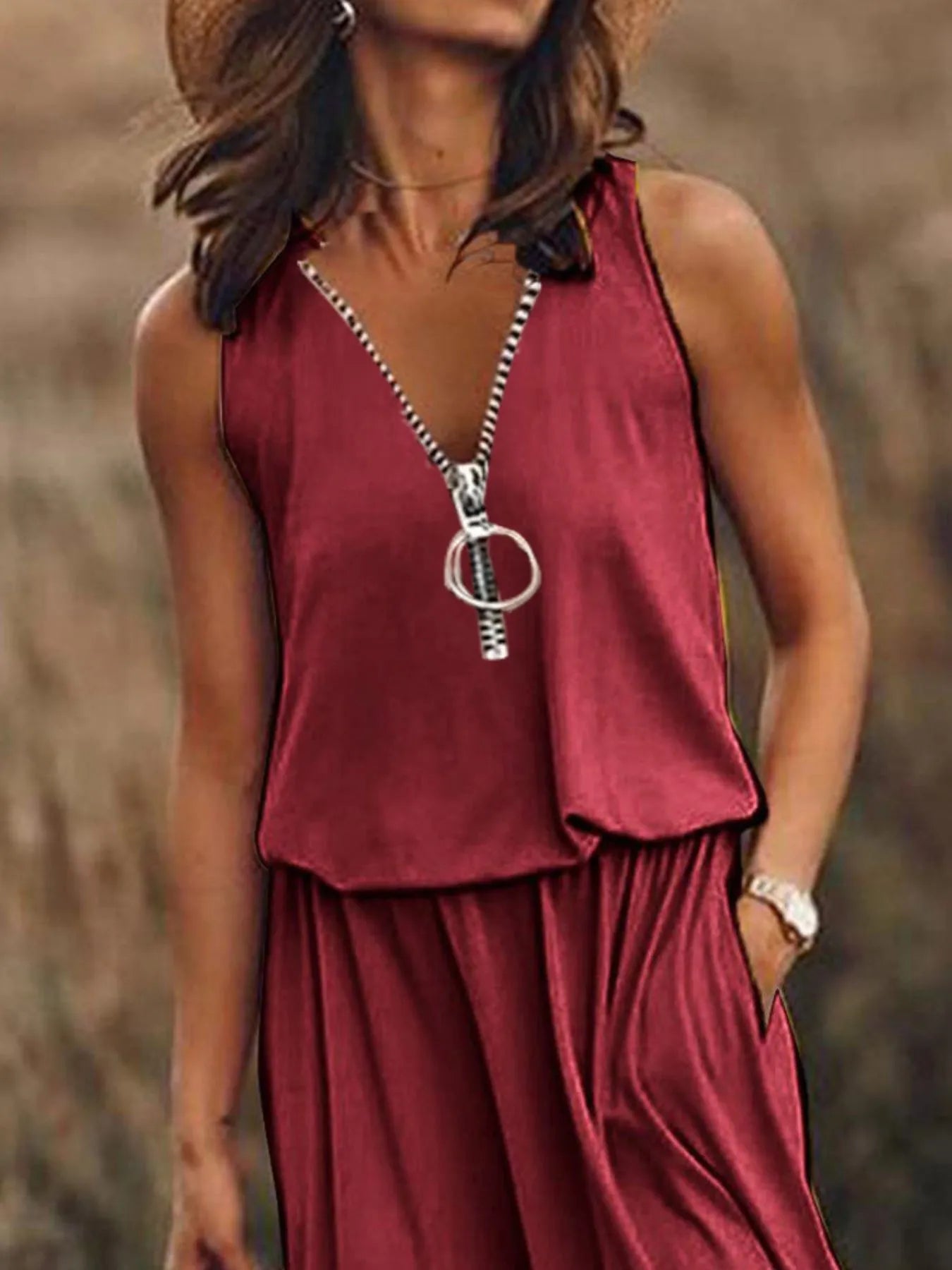 Maxi Dress with Side Slit - The Nicole - Tayan Dress Co.
