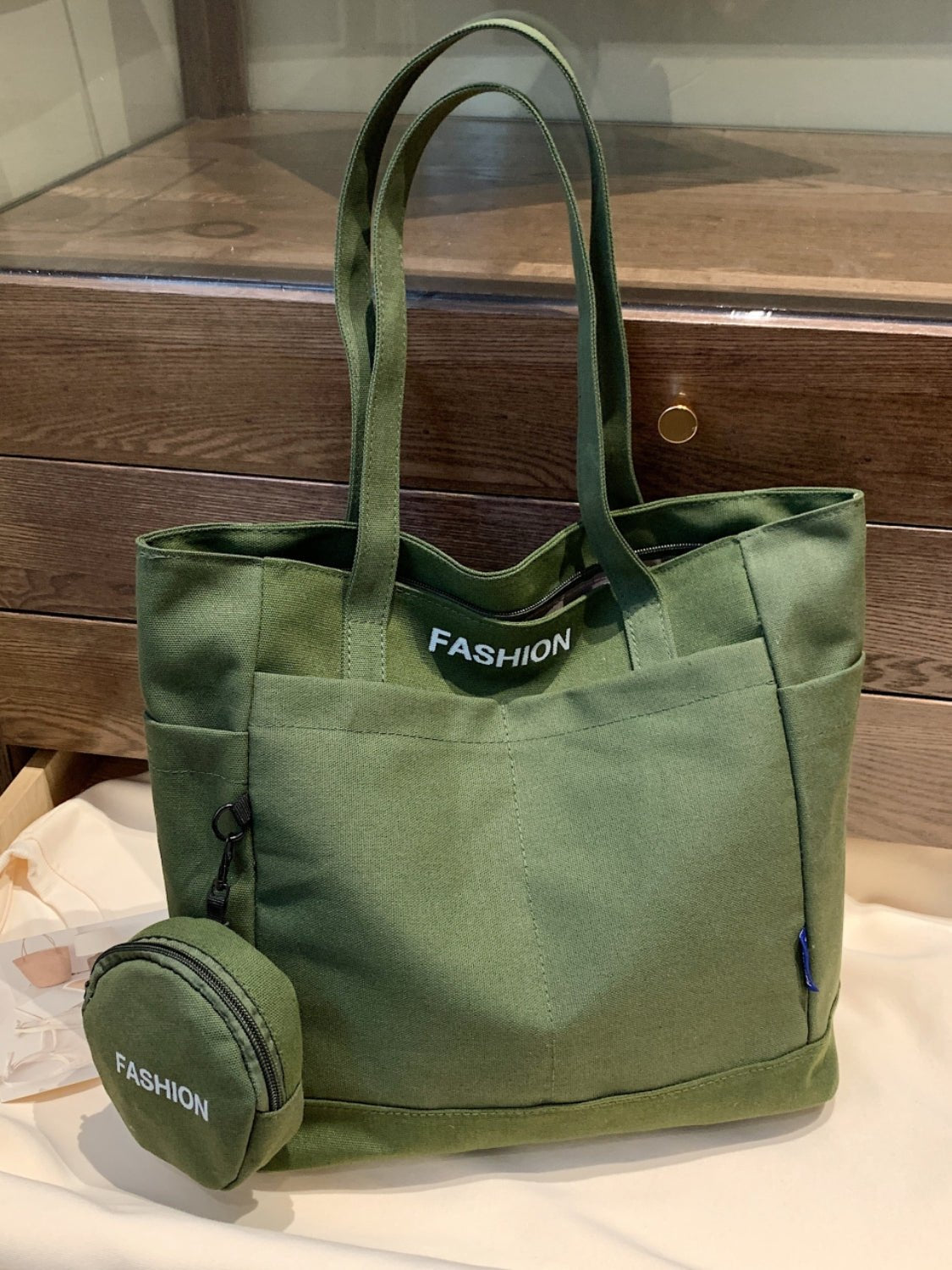 Canvas Tote Bag with Pouch - TNT Dress Co.