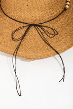 Beaded Straw Western Cowboy Hat - The Nicole - Tayan Dress Co.